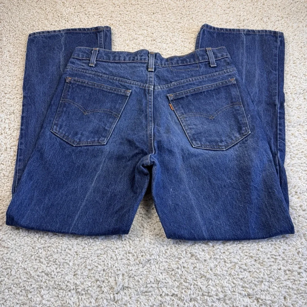 Vintage Levi's Orange Tab Men's Jeans 32x30 Dark Wash Straight Leg Denim